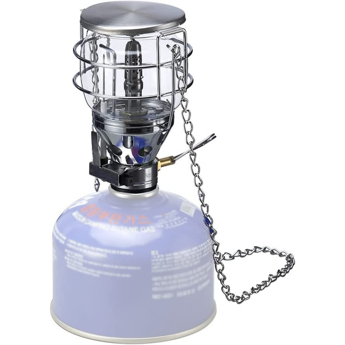 Газова лампа для кемпінгу, портативний газовий ліхтар для кемпінгу, вуличний намет, свічки, лампи з дерев'яним футляром (Т-4)