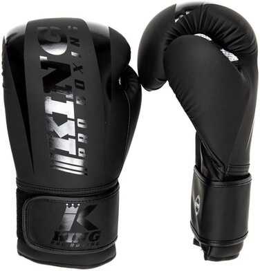 Боксерські рукавички King PRO Boxing, Revo 1, чорні, 16 унцій