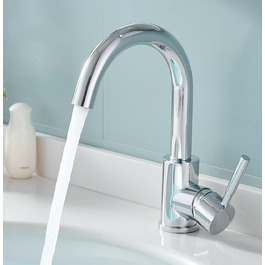 Змішувач для ванної кімнати Fransiton Bad Hoch, водозберігаючий, хром