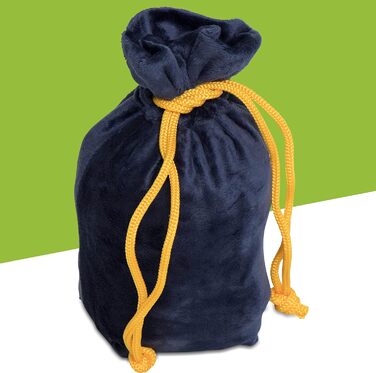 Дорожня подушка для шиї Grinscard з сумкою для перенесення - синя, приблизно 21 x 12 x 12 см - Подушка для шиї для літака та поїзда