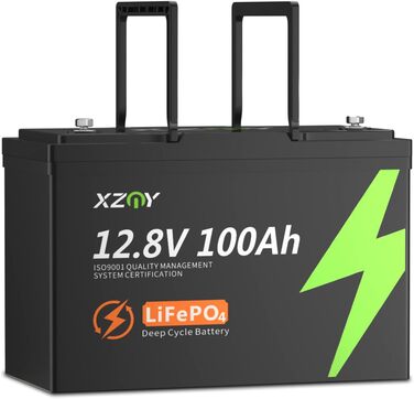 Акумулятор XZNY 12V 100Ah LiFePO4 Pro, 120A BMS, вихід 1536 Вт, для сонячної батареї, побутовий, автономний, комплект сонячних панелей