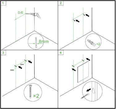 Дзеркало для ванної кімнати Aica з LED-підсвічуванням 50x70 см, годинник, сенсорне управління, запобігання запотіванню, IP44, холодне біле світло, енергозбереження