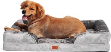 Лежак для собак SLPRO для маленьких собак - ортопедична подушка для собак - зручна і нековзна для вашої собаки - диван для собак ідеально підходить для таких собак, як французькі бульдоги і такси до 15 кг 71 x 58 x 18 см (89 * 63 * 18 см)