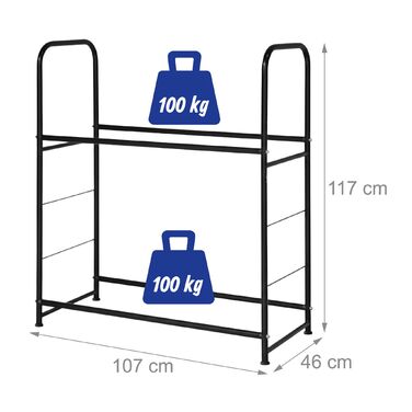 Стеляж для шин Relaxdays на 8 шин