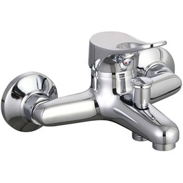 Змішувач для ванної кімнати EISL Verona з однією ручкою, хром, для умивальника, з витяжною штангою та комплектом зливу