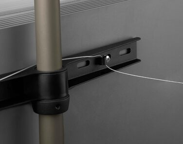 Універсальний штатив для телевізора One For All - 32-65'' - LCD/LED/Plasma/OLED/QLED - поворотний 360°, регулювання висоти, VESA 400x400, дизайн 