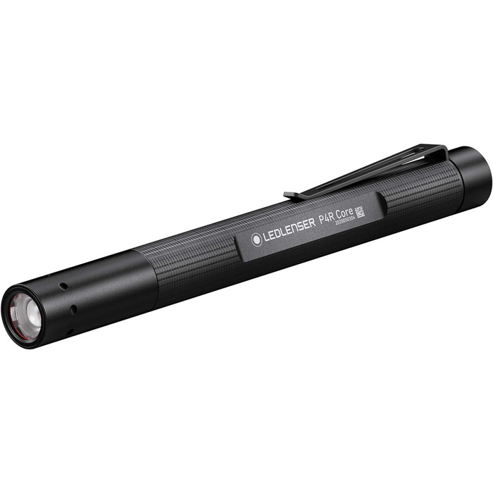 Ліхтарик Ledlenser Robust LED, прожектор, акумуляторний від літієвої батареї, 4500 люмен, фокусується, технологія X-Lens, відстань променя 720 м, USB-кабель для зарядки на магніті (P18R Signature, комплект зі світлодіодною ручкою, 200 люмен)