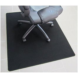 Подушечка для офісного крісла, килимок для захисту підлоги, офісний килимок надзвичайно якісний Велюр чорний. 100х140см