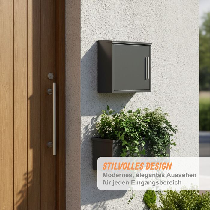 Скріпка Relaxdays - Металева поштова скринька