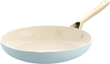 Набір сковорідок GreenPan Shades з керамічним антипригарним покриттям, 3 шт., діаметр 20/24/28 см, без PFAS, для індукційних плит, з ручками з нержавіючої сталі, придатні для миття в посудомийній машині та для використання в духовці, колір Terra (блакитни