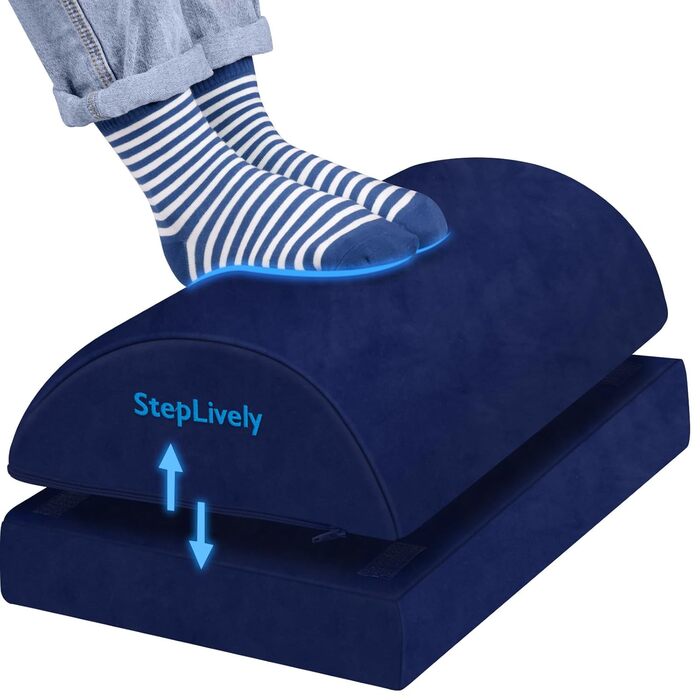 Підставка для ніг StepLively під стіл: регульована, для комфорту та зменшення болю в спині та стегнах