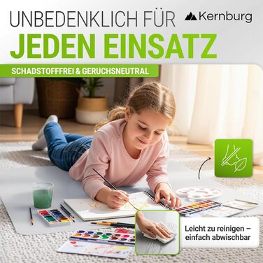 Захисна килимок під офісне крісло – прозора підкладка для ламінату, паркету та плитки – антиковзаюча, з шумоізоляцією, ідеальна для дому (118 x 145 см)
