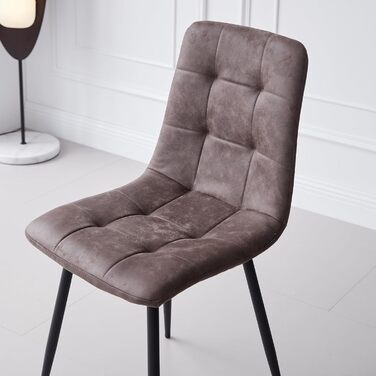 Обідній комплект на 5 персон: круглий стіл 100 см та 4 стільці (голландський фліс). Підходить для кухні, вітальні, балкону, ресторану, офісу. Темне дерево + світле дерево (темно-коричневий)