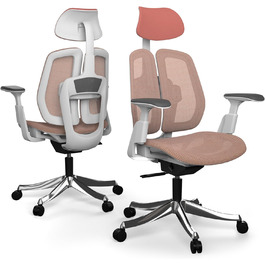 Офісне крісло Liftor Active Ergo регульоване 3D-підлокітники рожеве