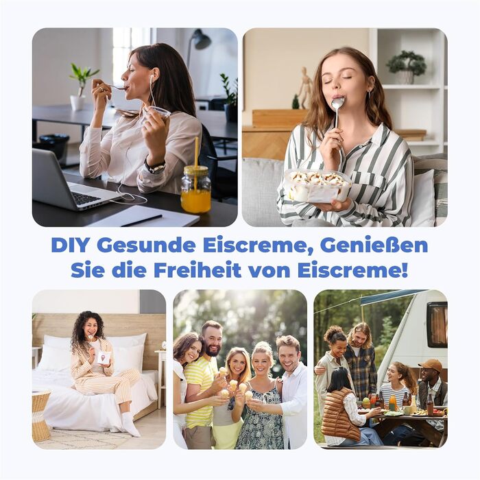 Машина для приготування льоду з компресором 1л, самостійно охолоджувана знімним контейнером для льоду, з лопаткою/мірювальним циліндром з позначками