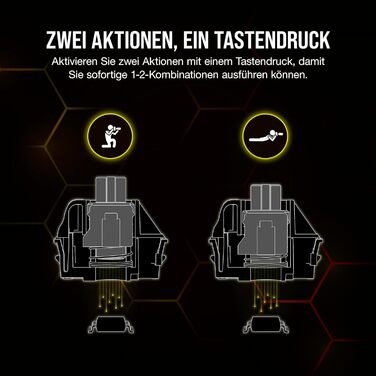 Ігрова механічна клавіатура Corsair K70 MAX RGB QWERTZ DE - сіра, повний розмір, 8000Hz