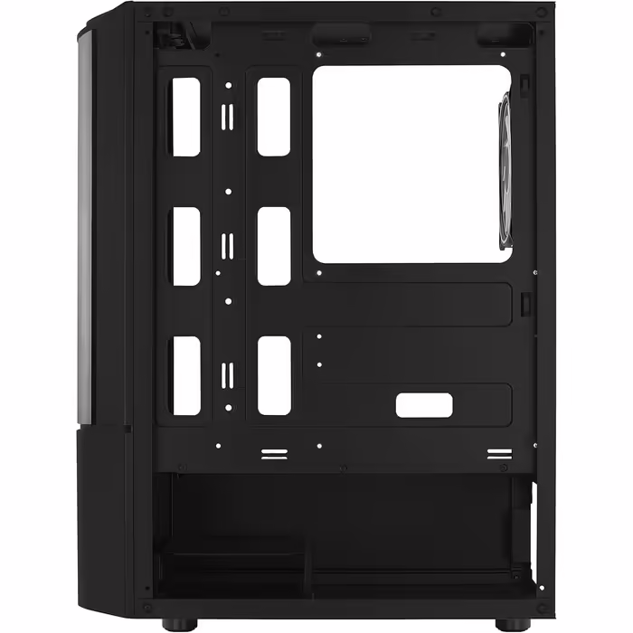 Комп'ютерний корпус ATX AeroCool Quantum v2 RGB із скляними панелями, чорний
