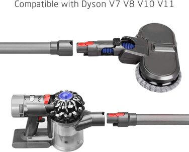 Трубка MOPEI для пилососів Dyson V7, V8, V10, V11 і V15 73 см срібляста