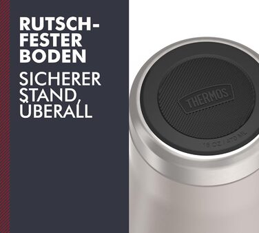 Термос ICON MUG 0,47л, бежевий/пісочний мат, термокружка 470мл, сталевий термос для кави з собою, ізоляційний термос, 7 год гаряче / 22 год холодне, придатний для миття в посудомийній машині, абсолютно герметичний, без BPA 470 мл Бежевий / Пісочний мат