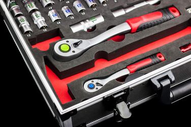 Набір інструментів Meister 131 предметів Knipex & Wera в алюмінієвому кейсі - професійний валіза з інструментами для майстрів