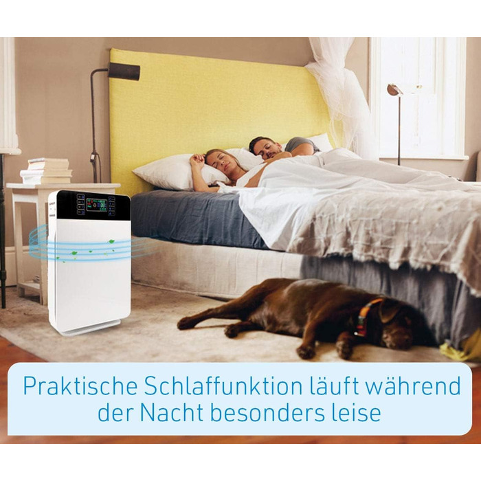 Повітряочисник Livington AirPurifier для кімнат до 30 м² – для алергіків, проти пилу, пилку та шерсті тварин, з автоматичним режимом та таймером