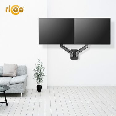Кріплення для монітора RICOO TS2011: підставка для екрану 17-27 дюймів, кріплення VESA 75/100, настільний тримач для комп'ютера