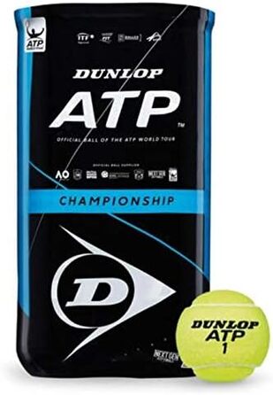 Тенісний м'яч Dunlop ATP Championship Tri-Pack 3 x 4 банки по 12 м'ячів