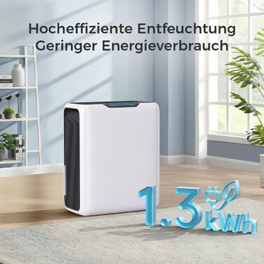 Електричний осушувач повітря 3л, для дому до 20㎡, з технологією Dual Peltier, 30дБ, таймер 24г