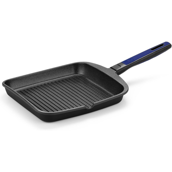 Grill BRA Advanced з рифленням, 28 см, алюмінієвий литвий з антипригарним покриттям, PFOA-free, для індукційних плит, сучасний дизайн