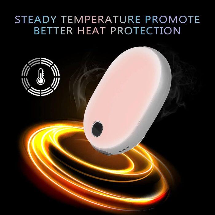 Електричний грієчка для рук OHLGT 10000mAh: портативний нагрівач з Power Bank, USB, для Рейно, артрит, спорт, 15 годин роботи