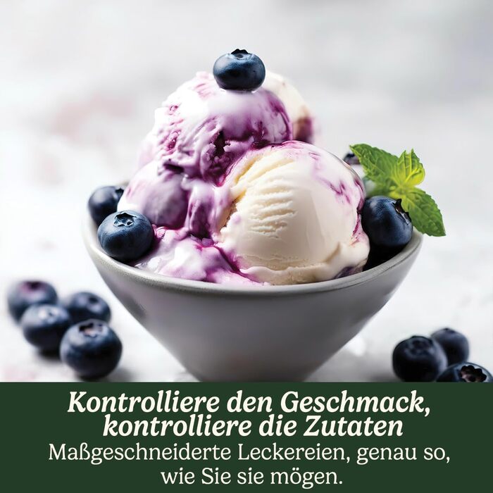 Морожениця CUISINART ICE21 для домашнього морозива, джелато, сорбету, йогурту, 1.4 л, пластик, біла, сімейна