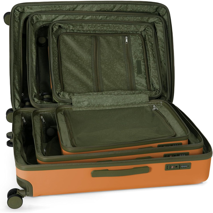 Набір валіз Hauptstadtkoffer Mitte 55/68/77 см: 3 валізи, QR-код, TSA, ABS, XL-розширення