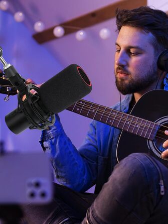 Стрічковий мікрофон HyperX QuadCast з кріпленням та поп-фільтром YOUSHARES - для QuadCast S, Fifine AM8, Blue Yeti, Razer Seiren Mini V3