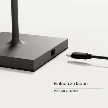 LED акумуляторна лампа SIGOR Nuindie 2.0 (2 шт.) - диммування, IP54, 38 см, USB-C, 12 год, графітовий колір