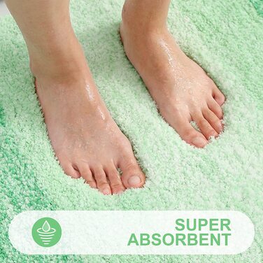 Килимок для ванної кімнати Homaxy: антиковзаючий, миючий, з м'якого флюсу, мікрофібра, швидковисихаючий | Килимок для душу