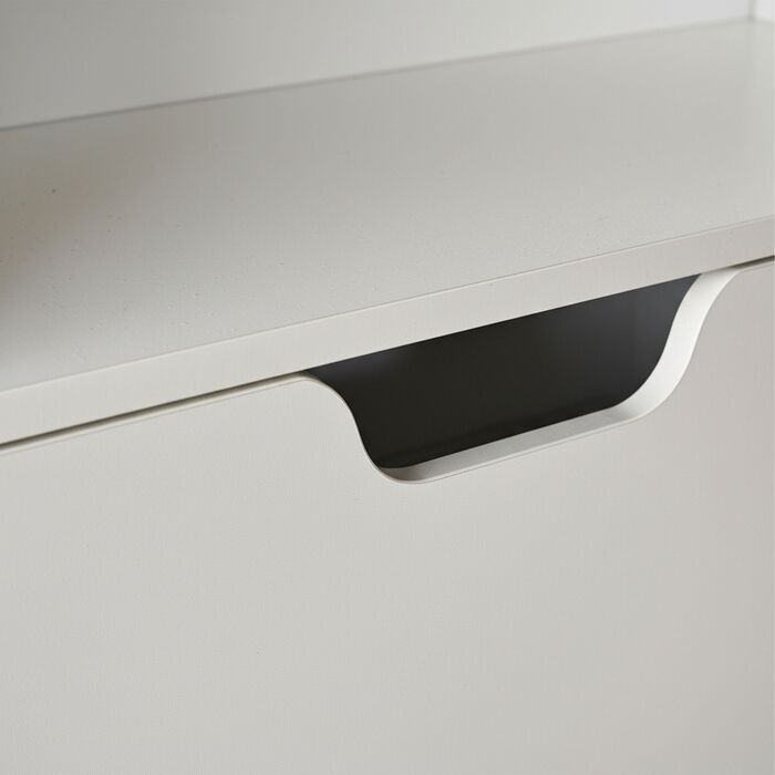 Взуттєва шафа Relaxdays з відкидною дверцями та відкритою полицею