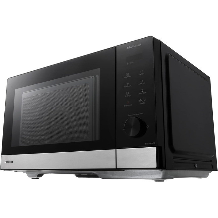 Мікрохвильова піч Panasonic NN-GD35HBGTG з грилем та функцією пару (23 л, чорний/нержавіюча сталь)