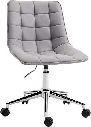 Крісло офісне Vinsetto, поворотне, регульоване по висоті, сірого кольору, 60x60x90 см