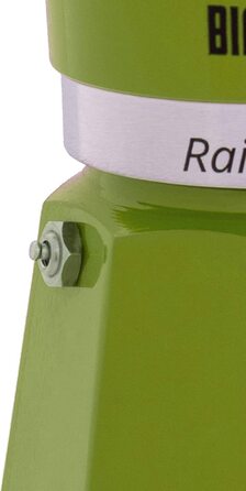 Аллюминио, Джалло, 3 тази, (зелений, 1 чашка), 4982 Rainbow Caffettiera Colorata