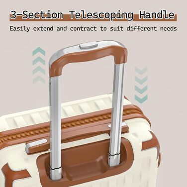 Набір валіз Melalenia 3 в 1: жорсткий корпус, легкі, з TSA замком та 4 колесами. Ідеальний для подорожей, включає рюкзак. Білий.