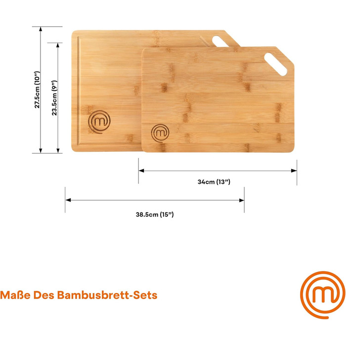 Обробна дошка MasterChef дерево, 39x27x3 см, дуже товста, кольори дерева, 2 шт. и, екологічна