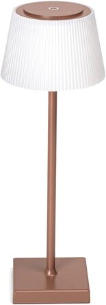 Aigostar LED акумуляторна настільна лампа бездротова, торшер з сенсорним керуванням, 3 режими кольору, IP54 вологостійка, для дому та саду (темно-коричнева)