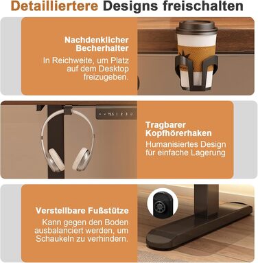 Регульований за висотою стіл (підйомний) електричний з 2 моторами, чорний. Панель керування з 3 пам'яттю, максимальне навантаження 200 кг. Тільки каркас.