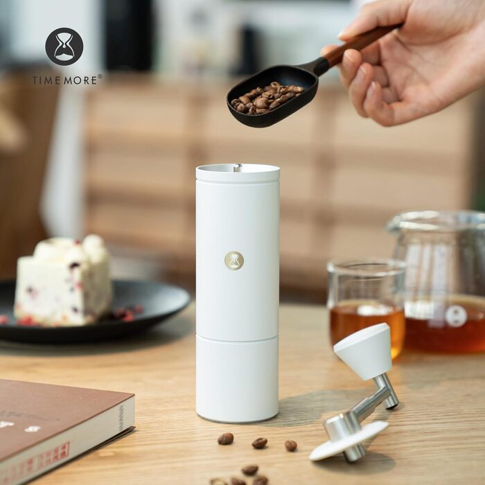 Кавомолка ручна TIMEMORE C5 Pro, керамічні жорна, регулювання помелу, сталеве корпус, для еспресо, моки, френч-пресу