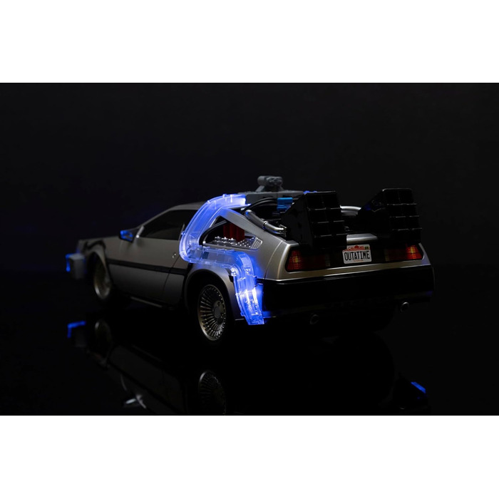 Машинка на радіокеруванні Jada Toys Зворотний у майбутнє DeLorean (28 см) Чорна, 10 км/год, USB зарядка, від 6 років
