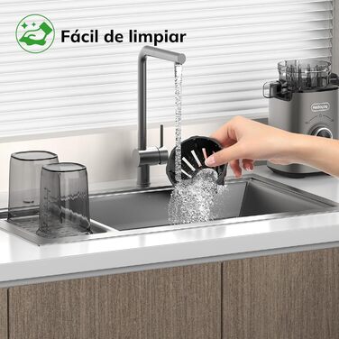 Електричний соковитискач для овочів та фруктів, Slow Juicer, сірий (120 мм, 600 мл)