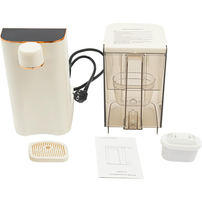 Електричний нагрівач води 3L миттєвого підігріву 2000W з 5 режимами температури та знімним баком, швидкий нагрів, захист від дітей