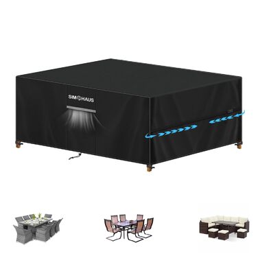 Захисний чохол для садовой меблів: стіл, вологостійкий, 220x140x75 см, 420D Oxford