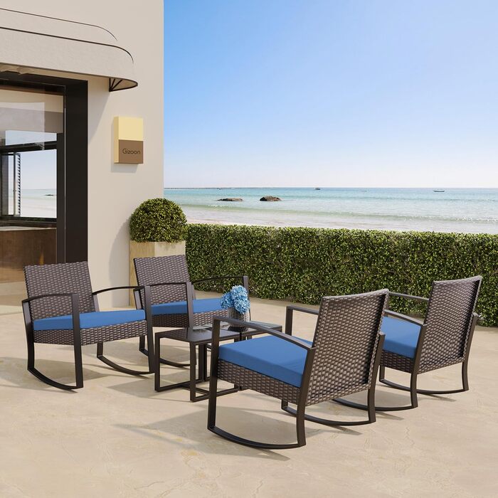 Набір меблів для саду Bealife: Lounge-набір для балкона на 2 особи, блакитний