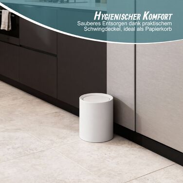 Контейнер для косметики Relaxdays з кришкою-гойдалкою, 6 літрів